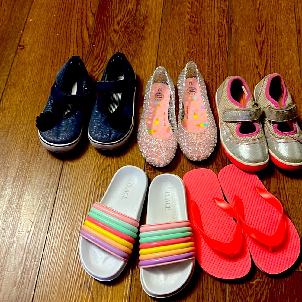 Little girl bundles size 12 shoes